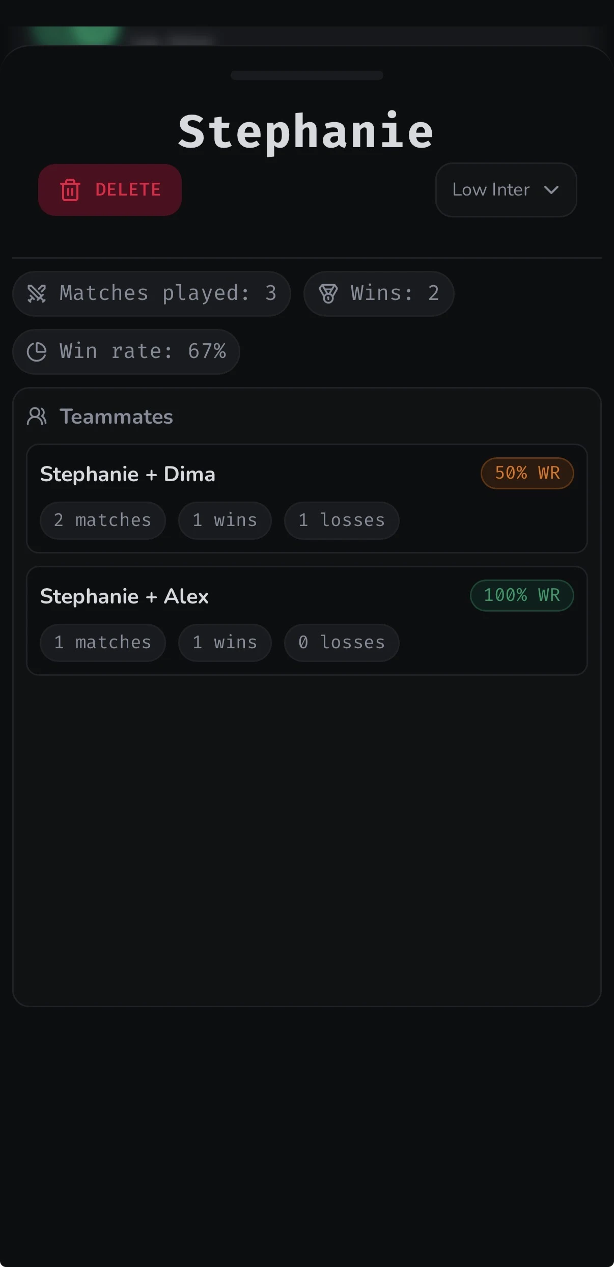 Shuttl mobile session configuration screen
